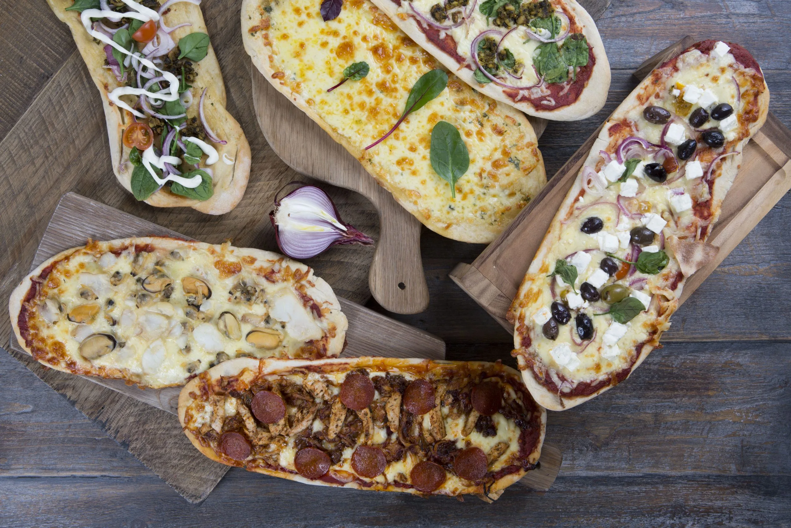 Make our famous pizza planks